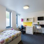 A studio in the Fulham Palace student residence