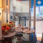 La sala da pranzo in una casa privata della Frances King 