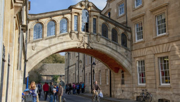 The Bridge of Sighs in Oxford, UK