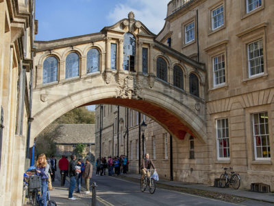 The Bridge of Sighs in Oxford, UK