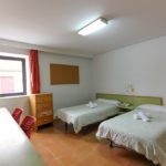 Double bedroom of the Aula Magna San Pablo student residence