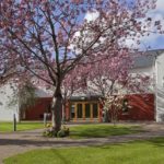 Il giardino del campus Palmerston Park della scuola di lingue Emerald Cultural Institute