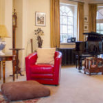 The living room in a Frances King premium homestay