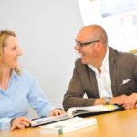 Studente e Professore ad una lezione indivisuale della Frances King 