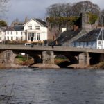 Il ponte e il castello di Brecon, Galles