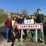 French in Normandy students on an excursion