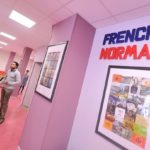 The hallway of French in Normandy Rouen school