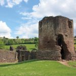 A keep (fortified tower) near Brecon, Wales