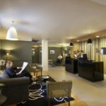The reception area of the Citadines serviced apartments in London