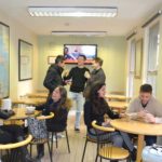 La stanza del caffè per gli studenti della Horner School 