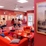 The student lounge at French in Normandy, Rouen