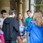 Students hanging out