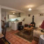 La zona giorno del Coachman's Cottage