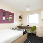 Una camera da letto nel Unite Students Plaza