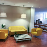 Atrio del residence studentesco Aula Magna Azafranal 