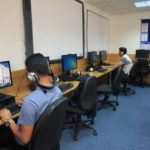La stanza dei computer per gli studenti alla ELC di Brighton
