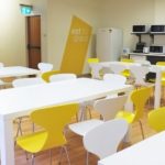 La sala da pranzo della scuola English Language Company (ELC) di Sydney