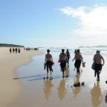 Gli studenti della scuola ELC di Sydney in spiaggia