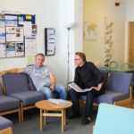 La sala comune dell'Executive Language Training Center della scuola English in Chester 