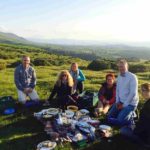 Trebinshun House students enjoy at picnic in the Welsh Brecon Beacons