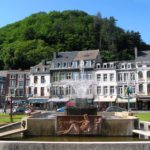 View of the Rue Royal, the high street of Spa, Belgium, from the Casino 