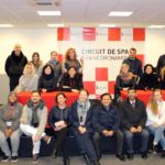 Gli studenti della CERAN Spa durante la visita al circuito di Formula Uno di Francorschamps