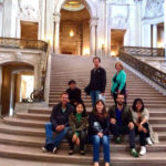 Gli studenti della Converse school di San Francisco in visita alla City Hall