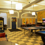 La stanza dei giochi del residence per studenti Monroe a San Francisco