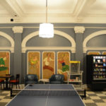 La stanza dei giochi del residence per studenti Monroe a San Francisco