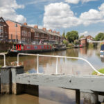 Vista esterna dal residence per studenti Waterside Court 