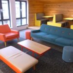 Una cucina e sala comune del York Student Castle Residence 