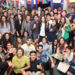 Una festa di sera alla Wimbledon School of English