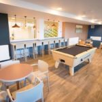 Common room of the Newcastle 1 student apartment