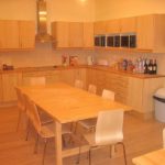 Kitchen and dining area of the ILA student residence