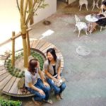 Il giardino del residence per studenti della scuola Genki Fukuoka