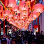 Gli studenti della scuola Genki Fukuoka al Nagasaki festival