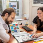 France Langue Bordeaux school reception area