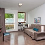 A studio in the Teneo Garonne summer student residence