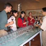 France Langue Bordeaux students at a wine tasting activity