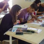 France Langue Paris, Notre-Dame school students in the classroom