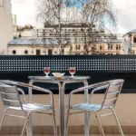 Terrace of a studio in Citadines, a 3 star apart'hotel in Paris