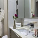 Bathroom of a 4 star apart'hotel in Paris