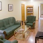 La sala comune di un appartamento condiviso presso la stessa struttura della scuola Eureka