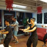 Hutong Beijing school students have a Tai-Chi lesson