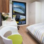 Ensuite bedroom of the Newcastle 1 student apartment