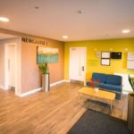 Lobby area of the Newcastle 1 student apartment