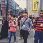 New College Group Manchester school students exploring Manchester city