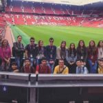 New College Group Manchester school students at a football stadium