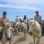 Institut Adenet and Easy French students go horse back riding in the Camargue
