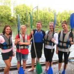 Institut Adenet and Easy French students do canoeing